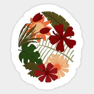 It's my circle flowers Sticker